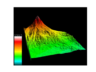 3D Popocatépetl Volcano Model