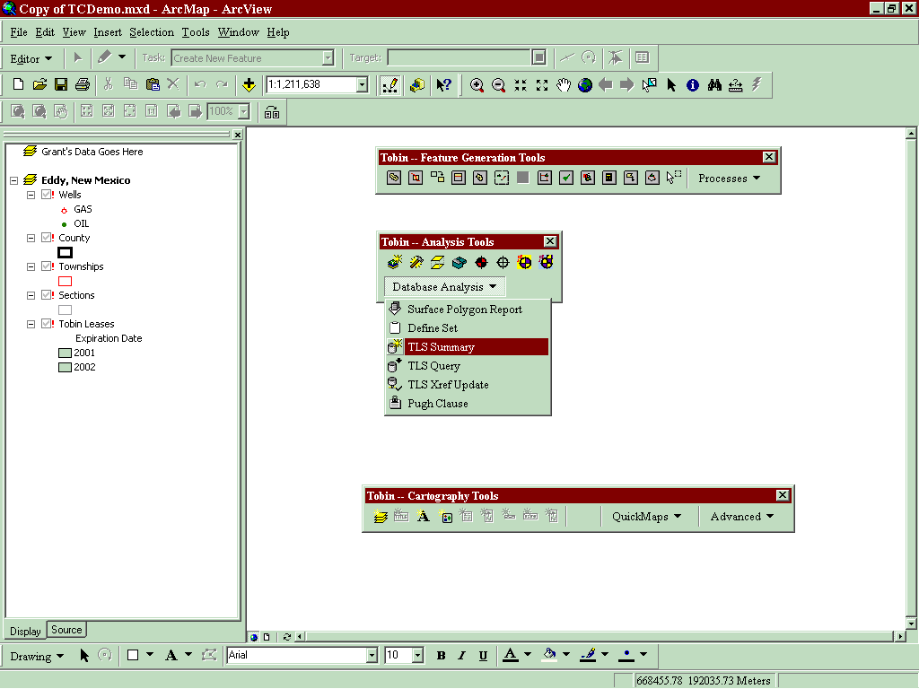  LandGIS 8.x  Database Tools