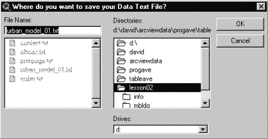  Saving selected data as a text file