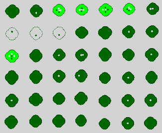 Subset of Witness Tree Clusters Colored by Tree Type