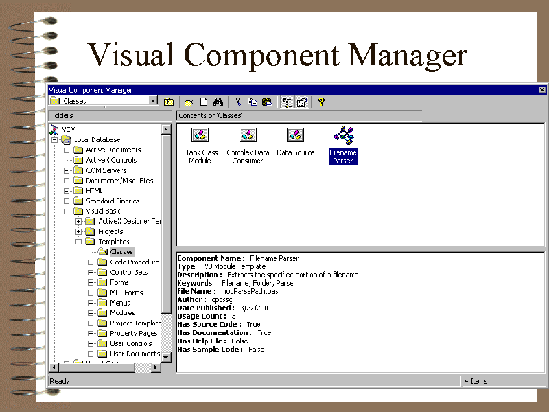 Visual Component Manager