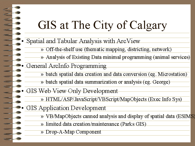 GIS at The City of Calgary