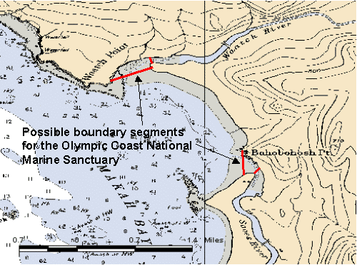 Figure 10.  Mouths of Rivers and Steams in the Olympic Coast National Marine Sanctuary.