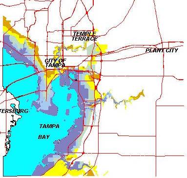 Hillsborough County - County Map Now Places Many Residents in New  Evacuation Zones