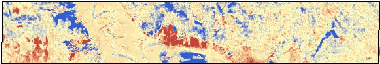 Disparity between INSAR and LIDAR DEMs (South)