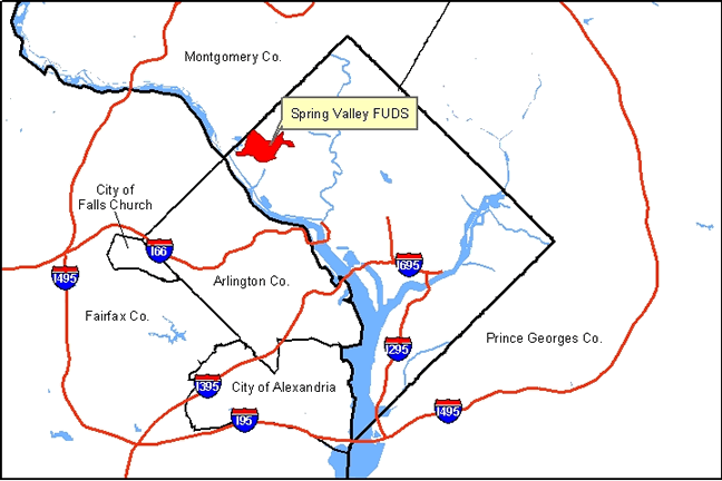 Spring Valley FUDS Location