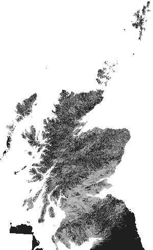Visibility census for Scotland.