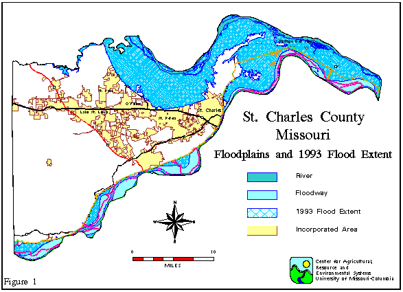St. Charles County 1993 Flood Extent