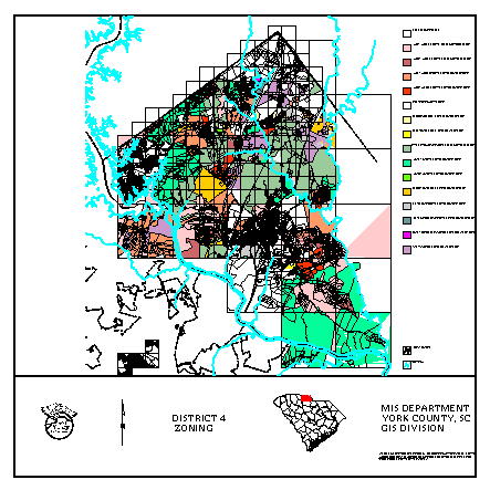 Zoning Map of School district 4 - York County