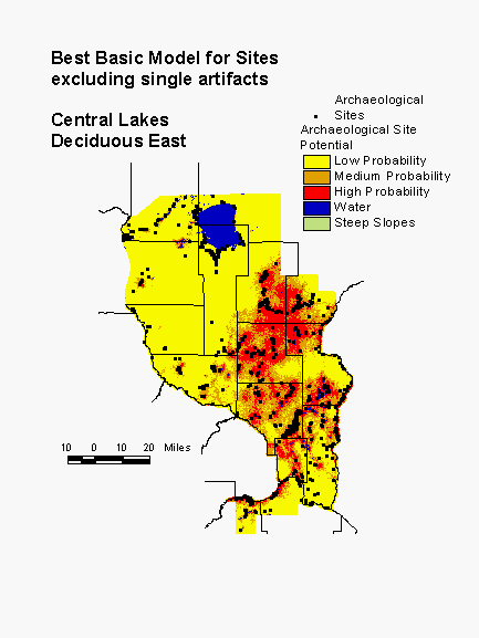 Best Basic Model, Central Lakes Deciduous East Subregion
