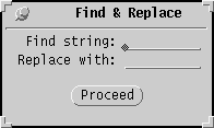 Find & Replace Menu