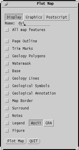 Plot map menu