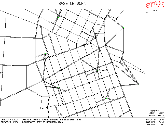 Base network in EMME/2