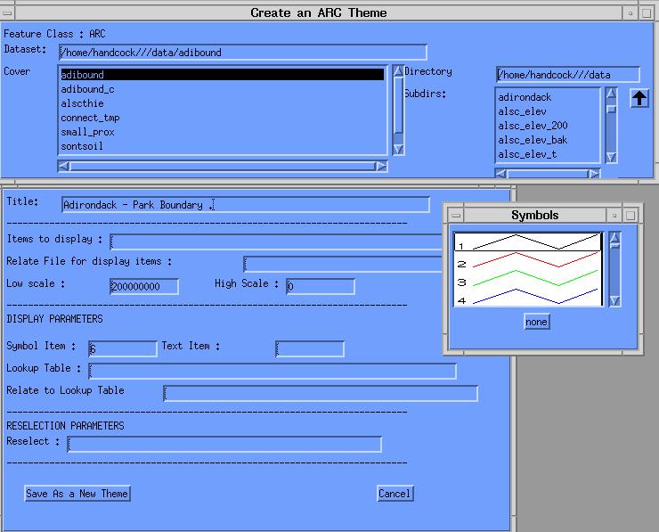 An example of a properties sheet for a 
theme in the STAMP system  