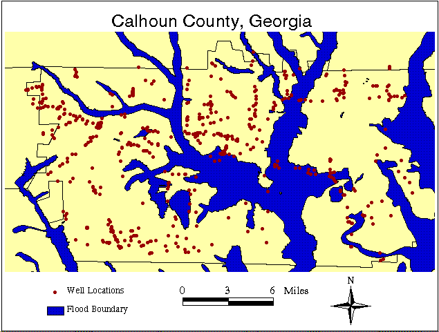 WELLS SAMPLED IN CALHOUN COUNTY