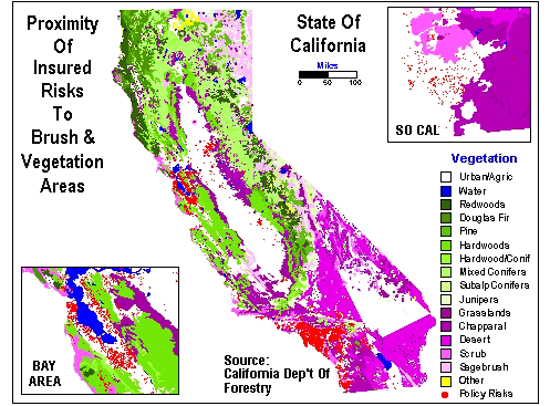 Proximity Of Insured Risks To Brush
