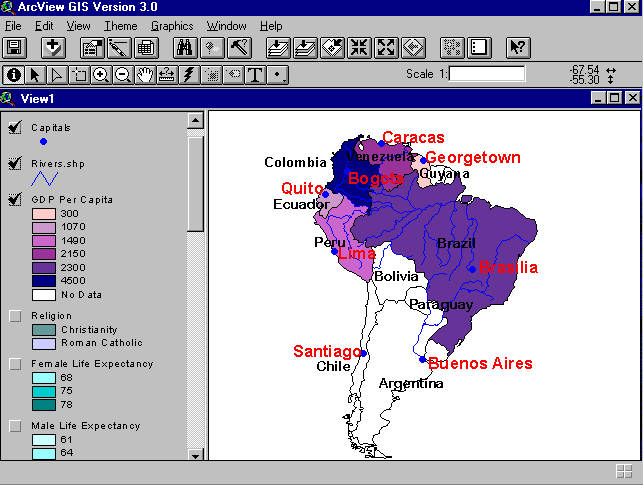 Gross Domestic Product Map