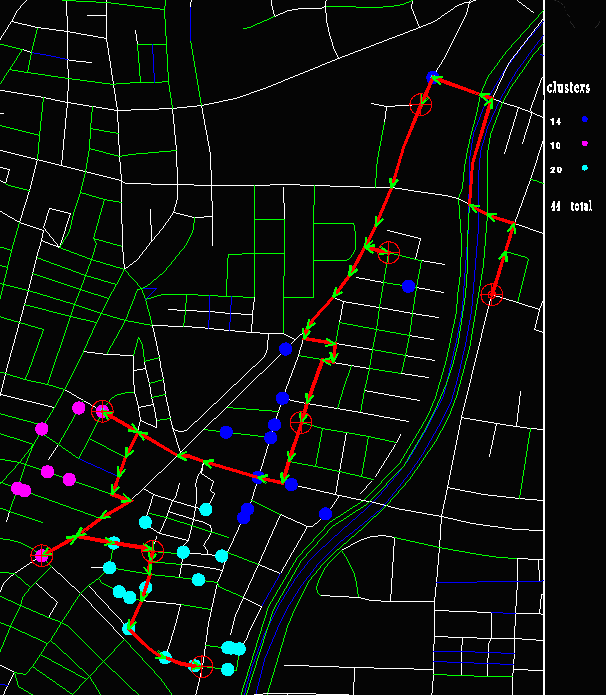 Map 3: optimal driving route