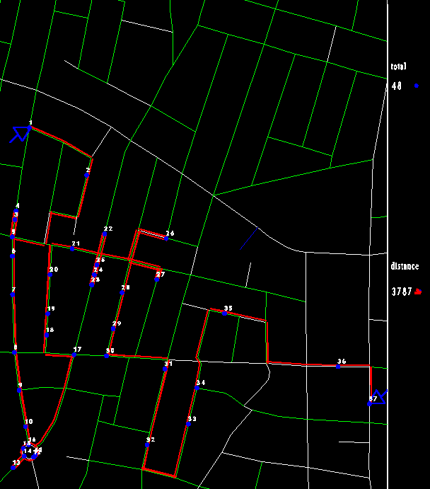 Map 4: optimal walking route