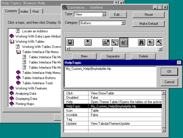 ArcView GUI Editor Image