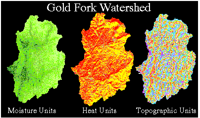 Figure 2. Examples of Multivariate Environmental Layers for Predicting Site Potential.