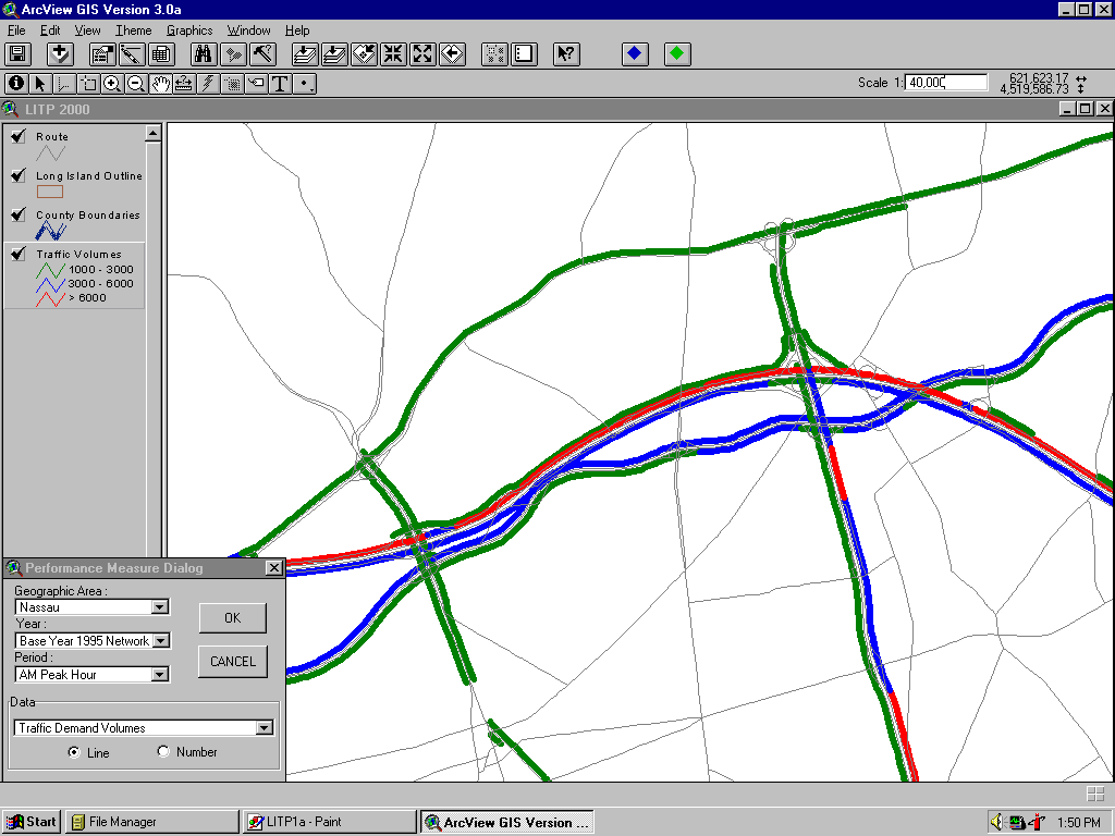 1995 AM Traffic Volume Measures