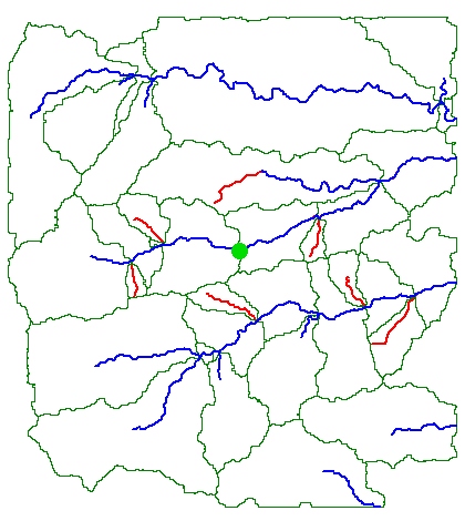 Stream - watershed delineation