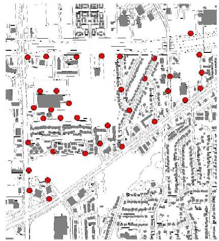 Data shown in ArcView