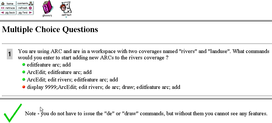 Screen save showing part of an on-line quiz