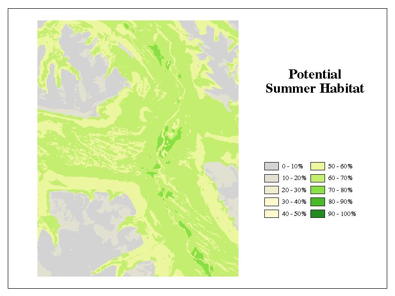 potential habitat map