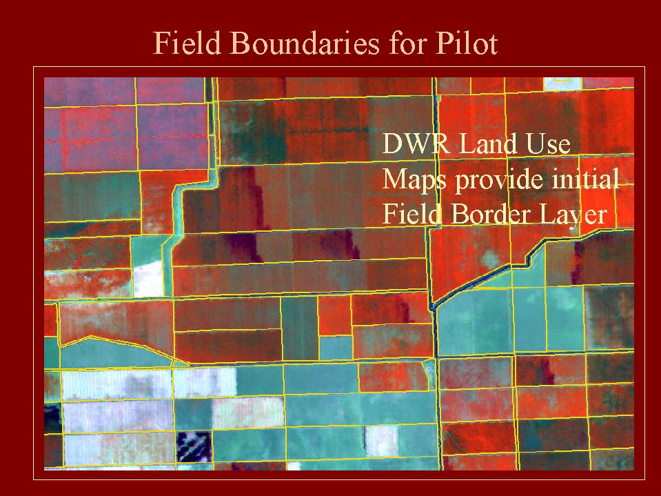 Figure 4:Field Boundaries over Landsat TM data