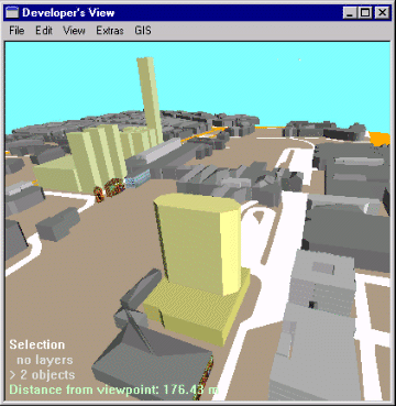 two GIS object are selected