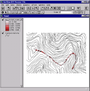 The line can be saved in the database and viewed with other applications.