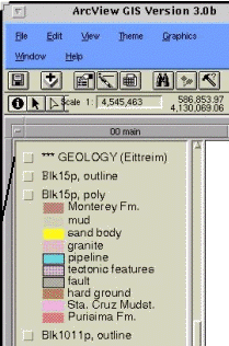 arcview table
of contents
