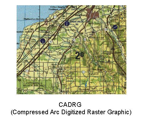 CADRG (compressed arc digitized raster graphic)