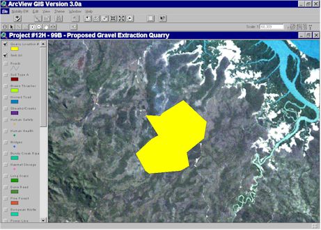 The Location of Proposed Quarry Construction